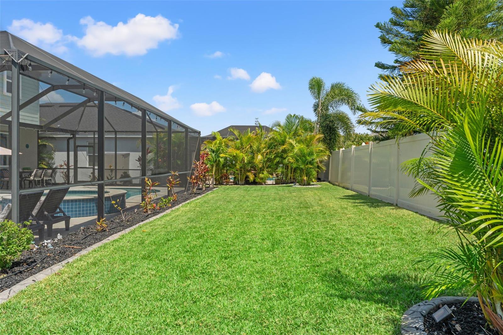 Ample backyard space