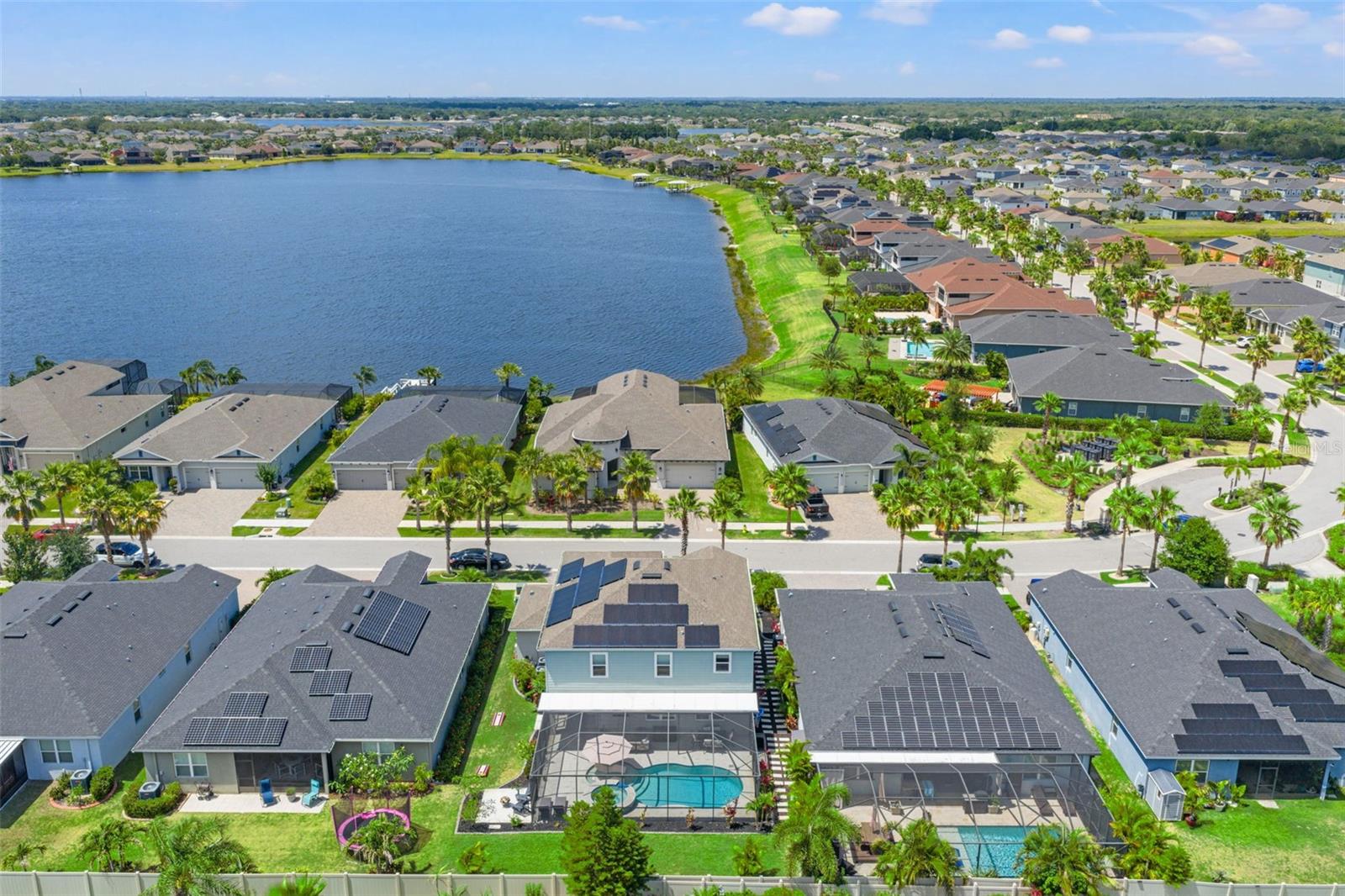 aerial- note solar panels