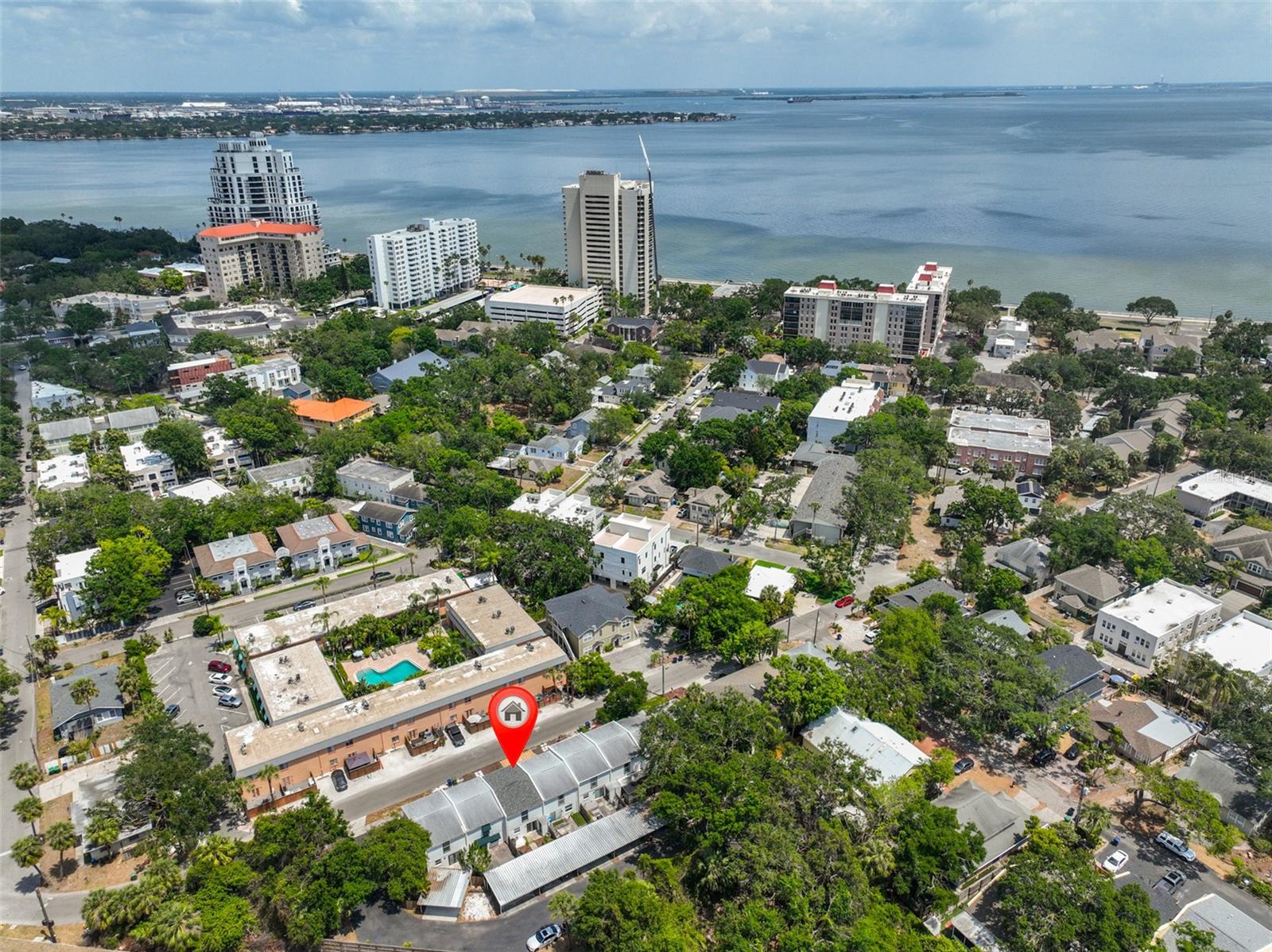 Aerial View of home's location