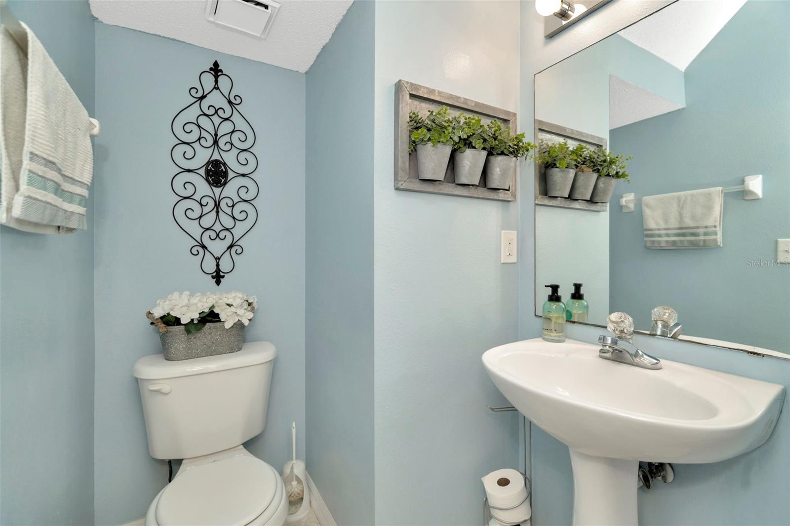 Half Bath located on the 1st floor
