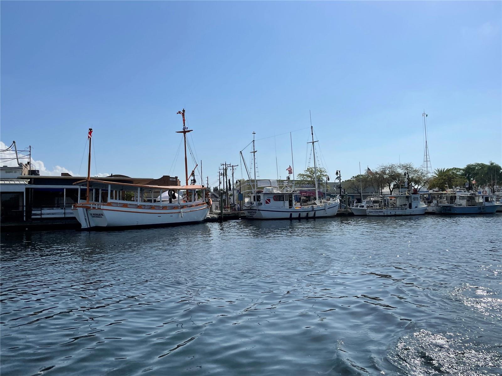 The world famous Spong Docks of Tarpon Springs