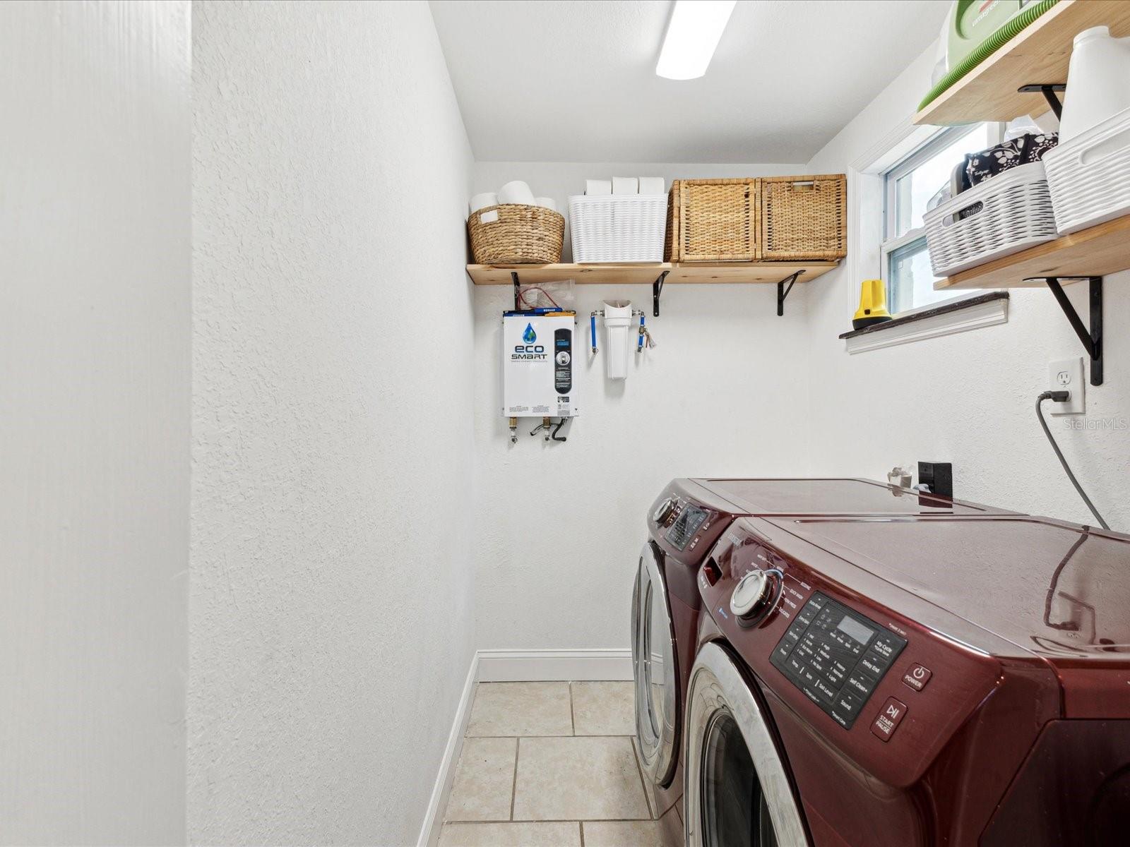 Indoor laundry room