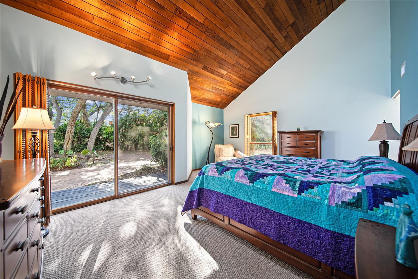 Looking out to your very own private deck