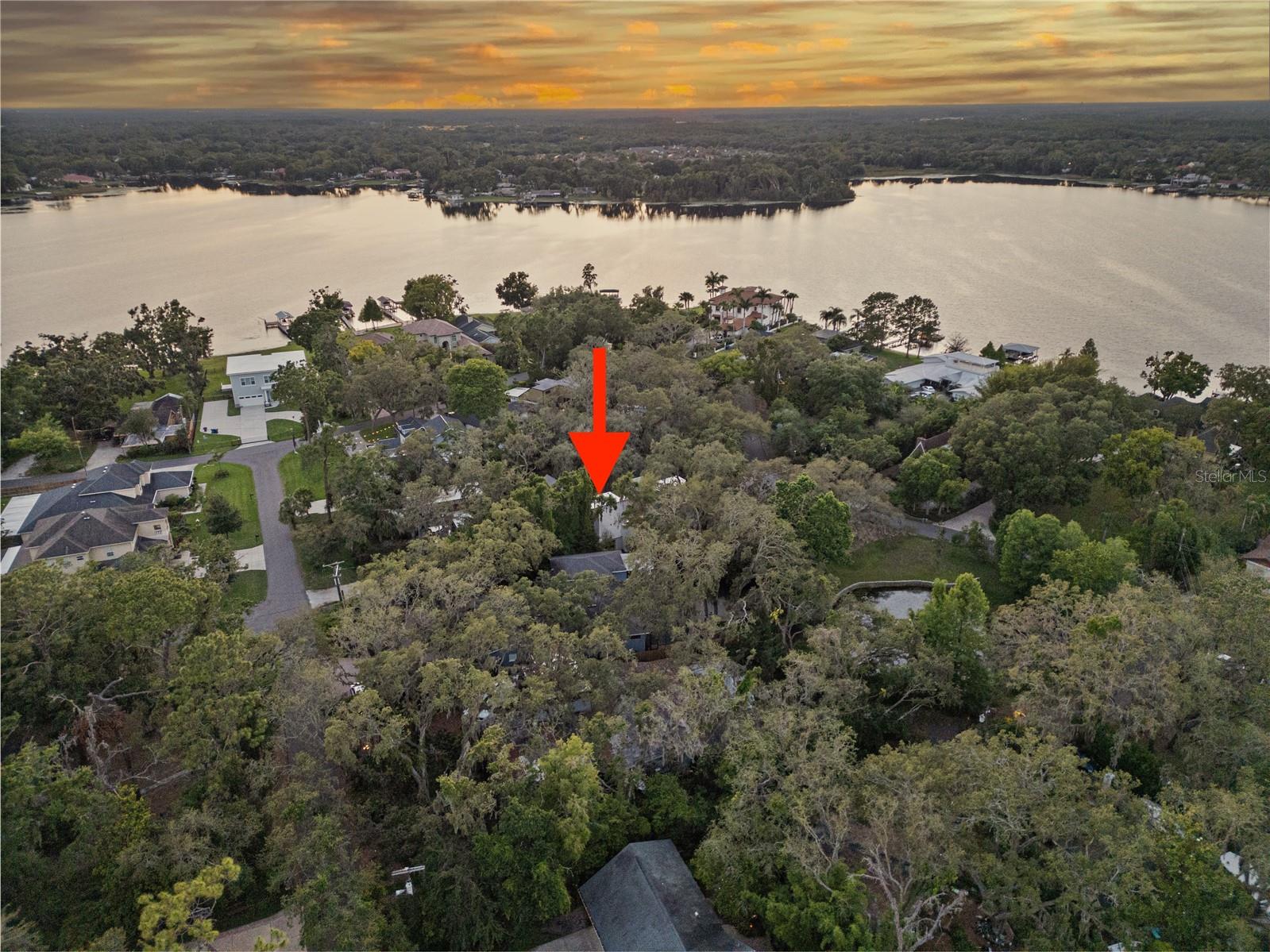 Lake Magdalene right across the street