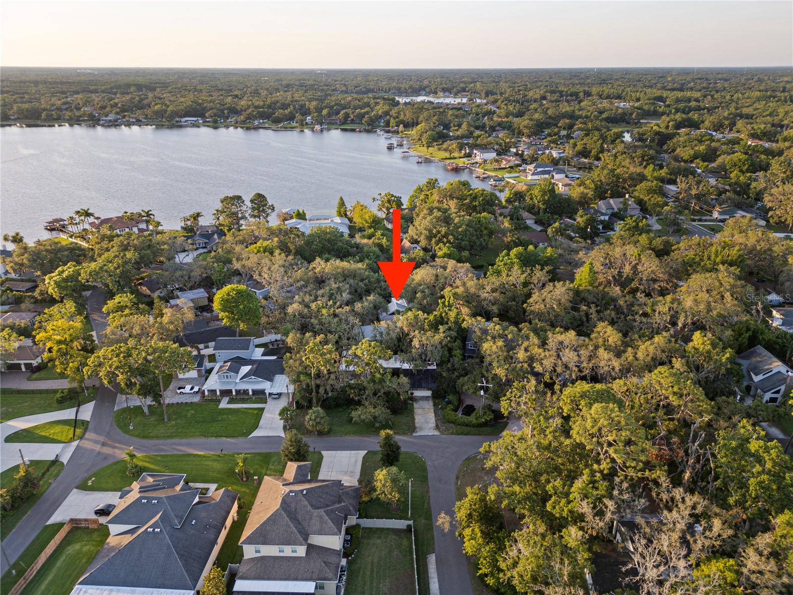 Tucked Away on Lake Magdalene Circle right across the street from Lake Magdalene