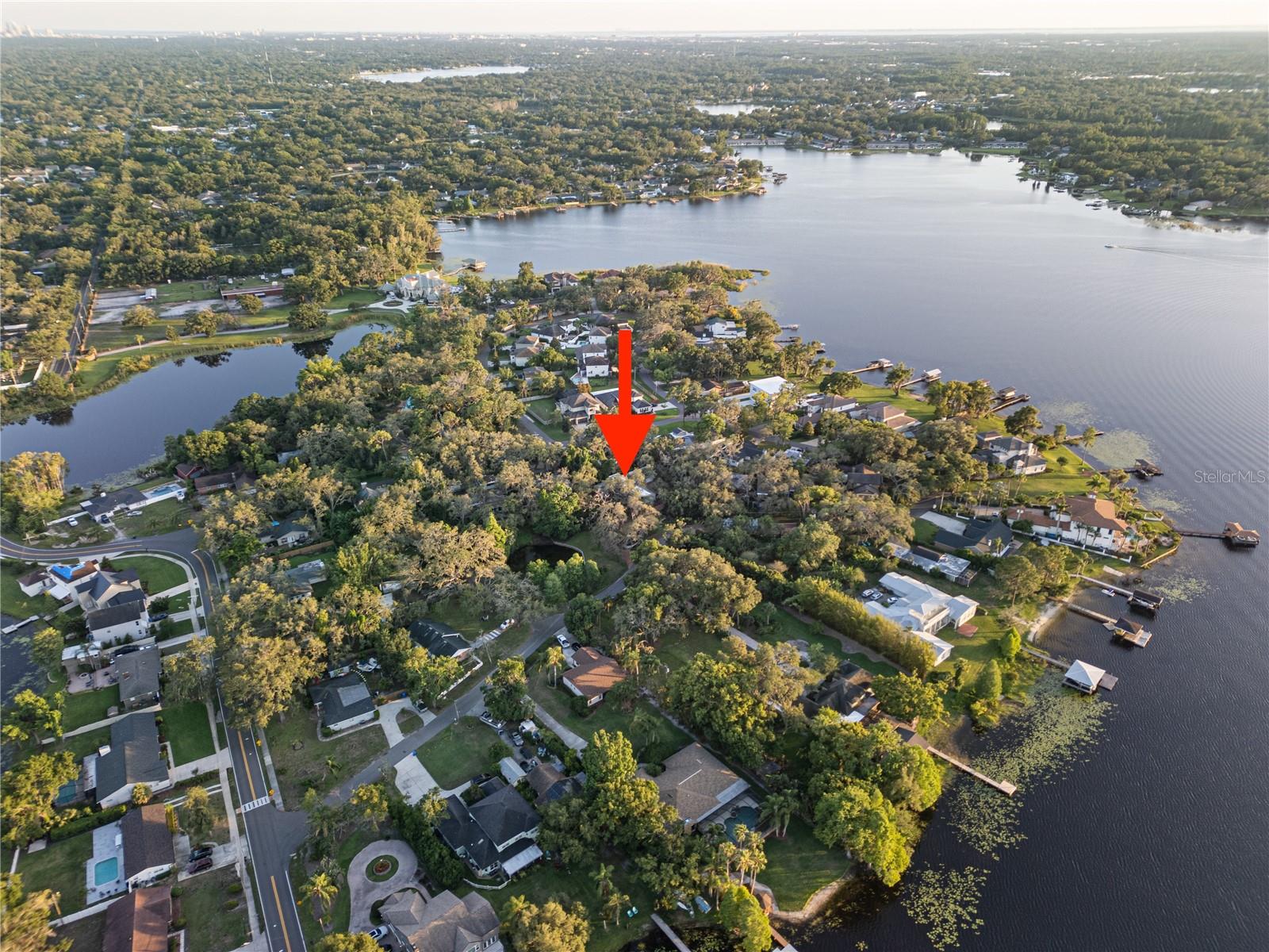 Enjoy nightly views of Lake Magdalene while out on your daily walks!