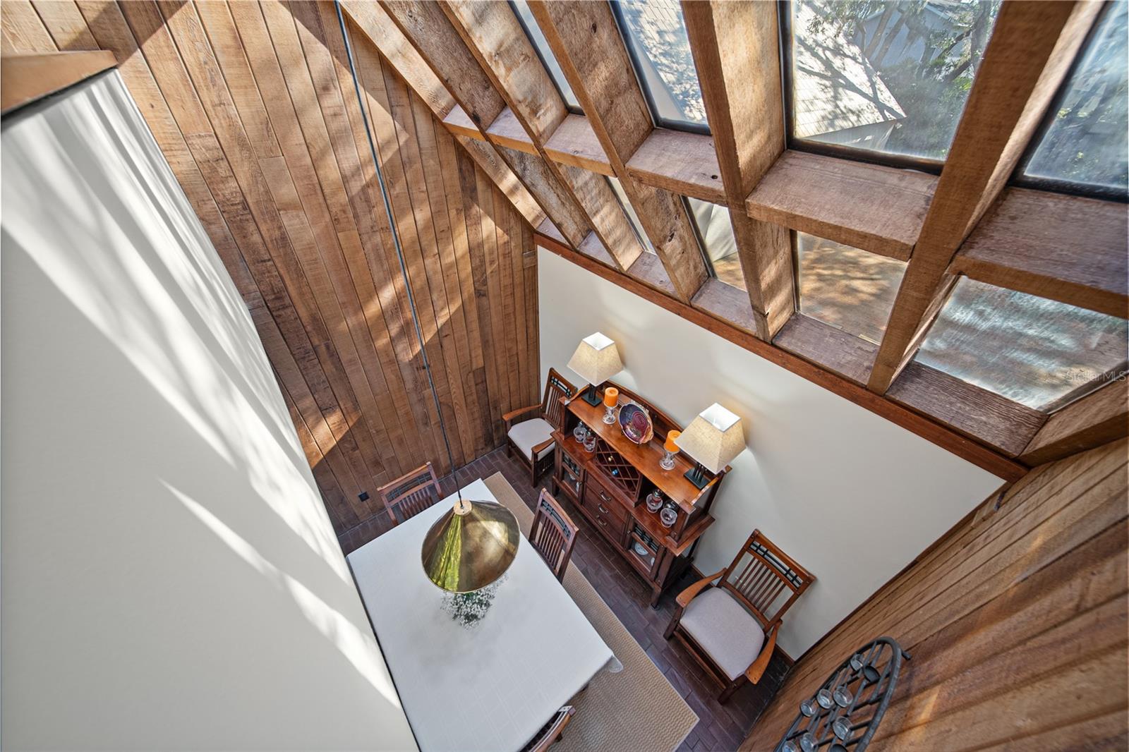 The view from upstairs looking down.