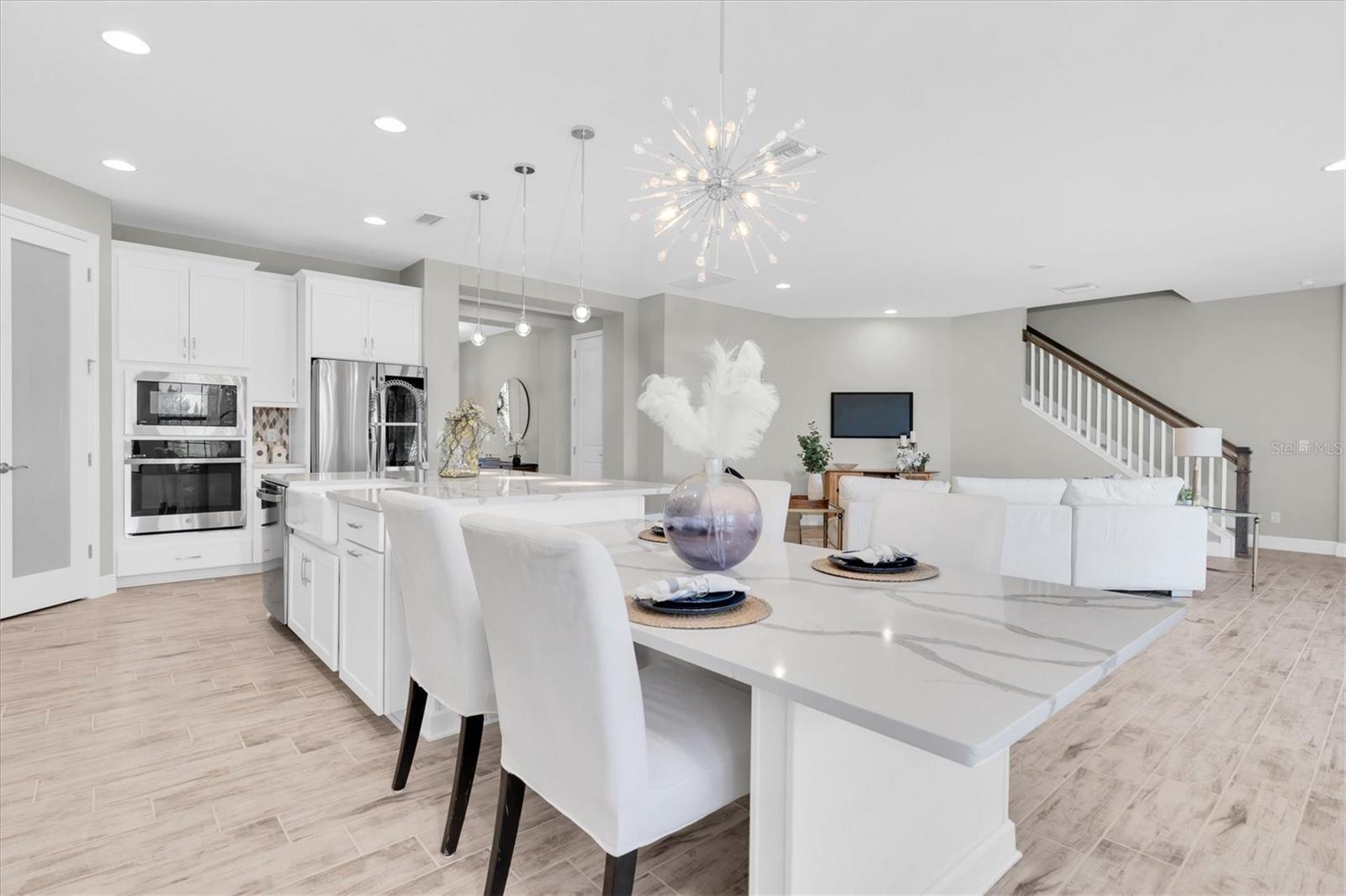 Open concept with kitchen/great room