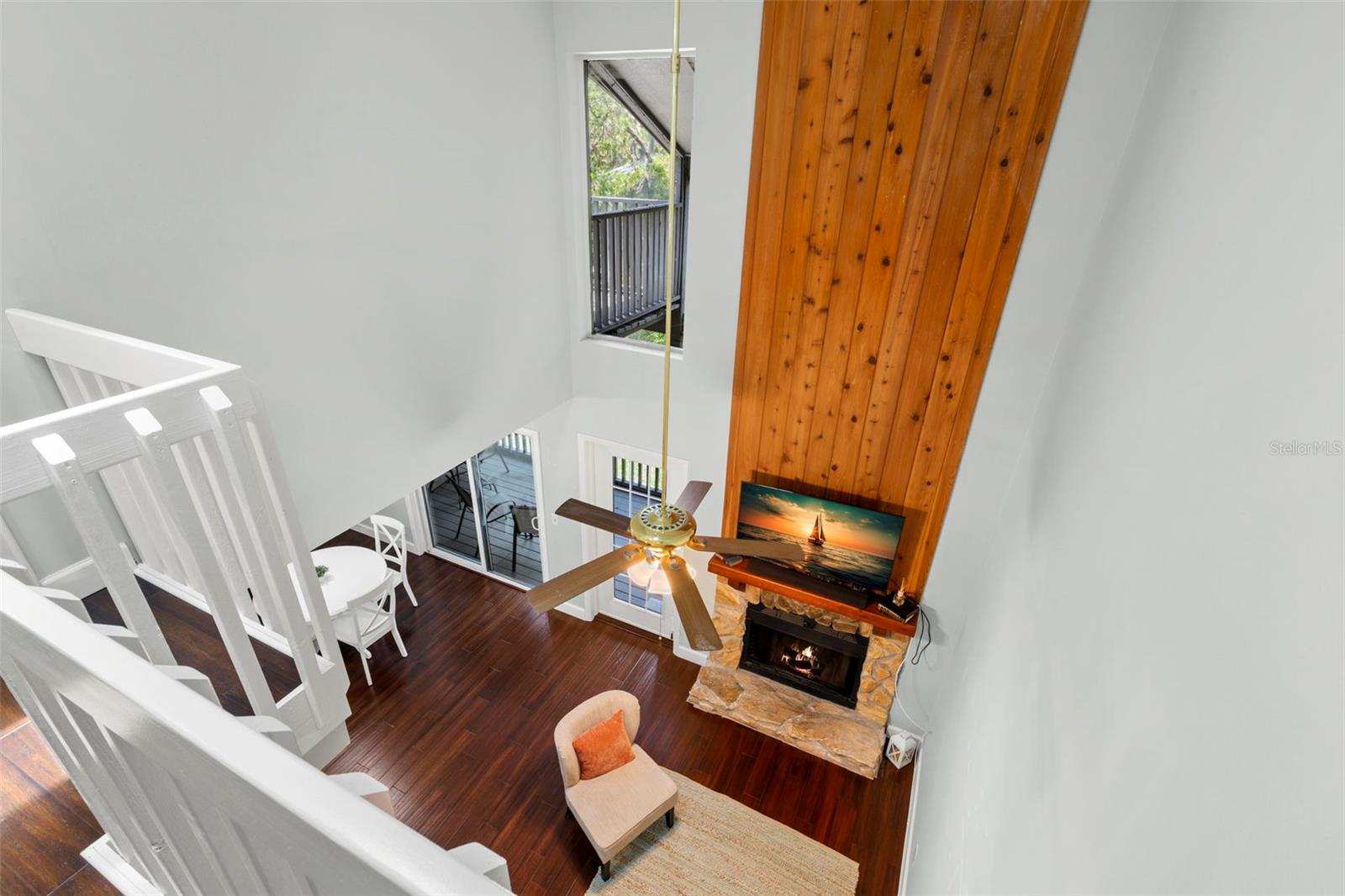 View from loft upstairs