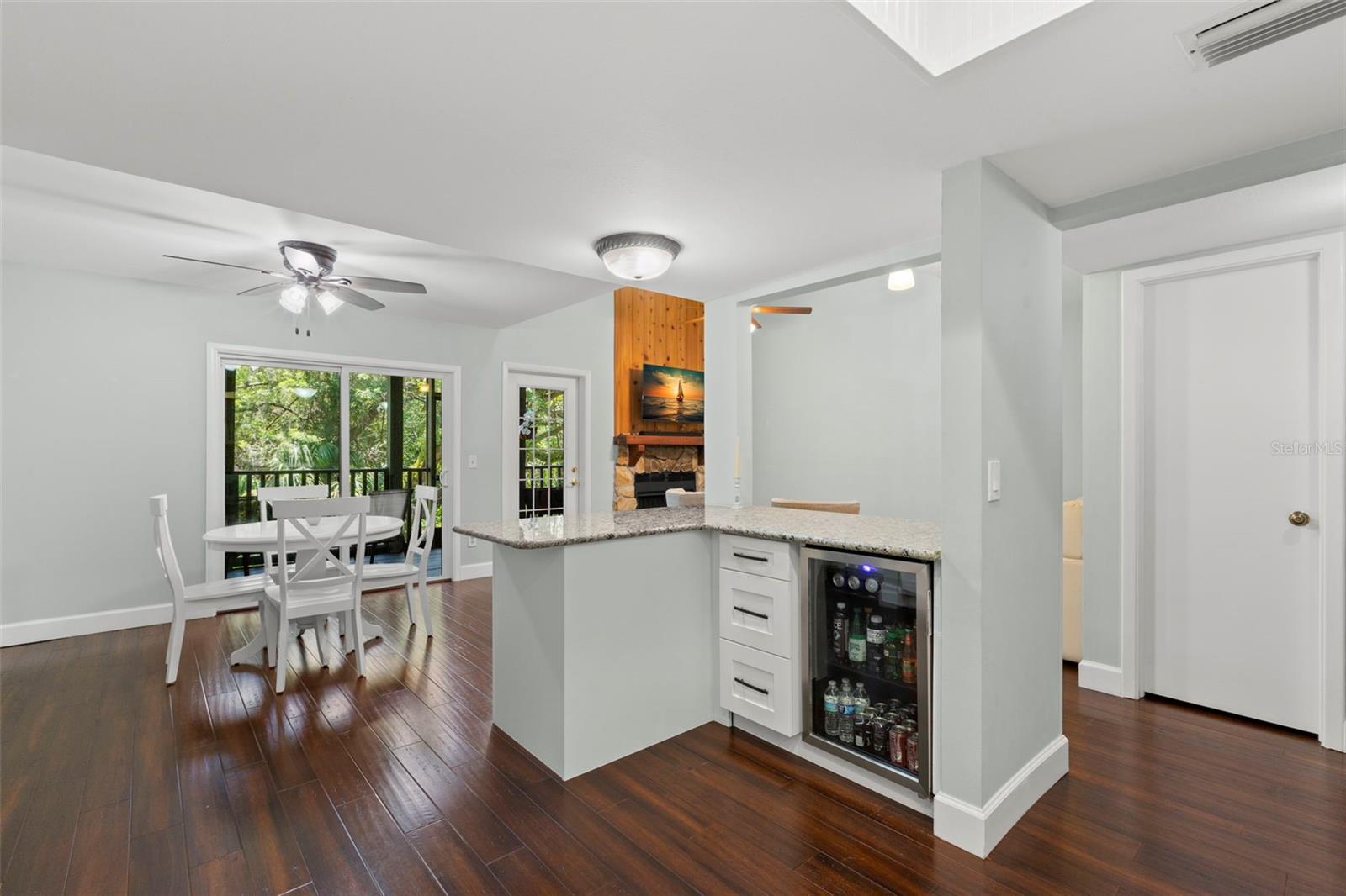 Beverage fridge included