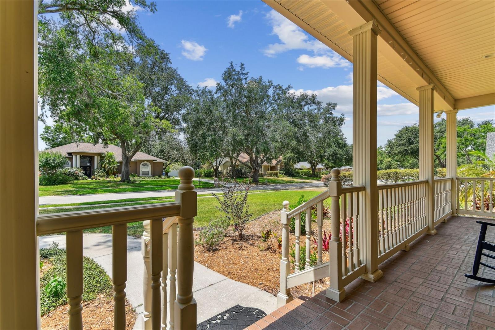 Beautiful and welcoming front porch