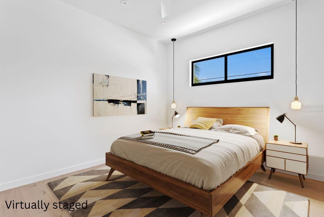 Primary bedroom - virtually staged