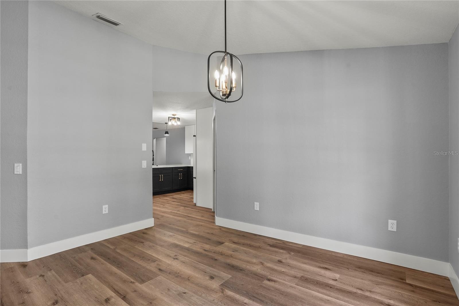 Dining room in the front of the house