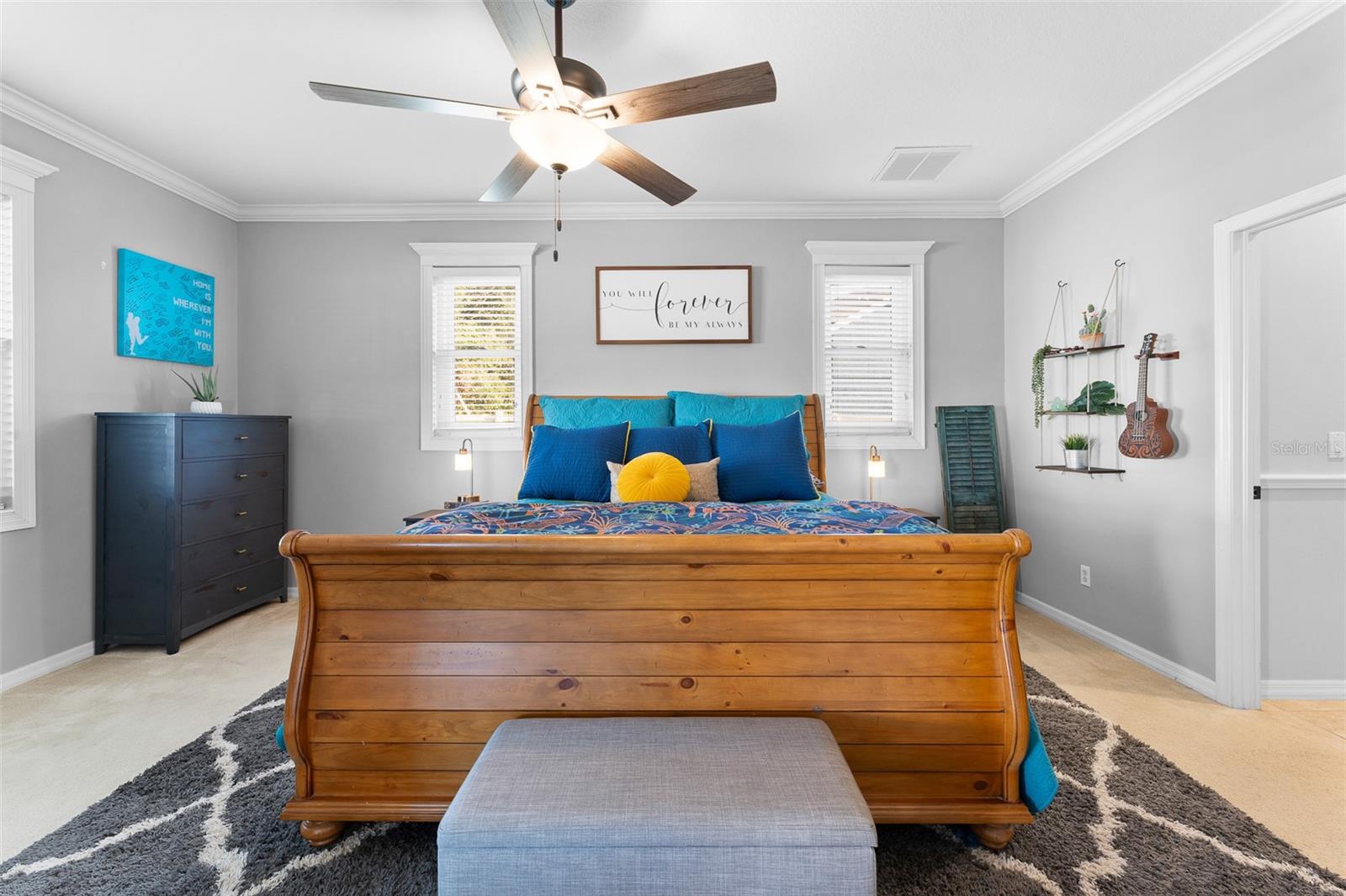 PRIMARY BEDROOM on FIRST FLOOR