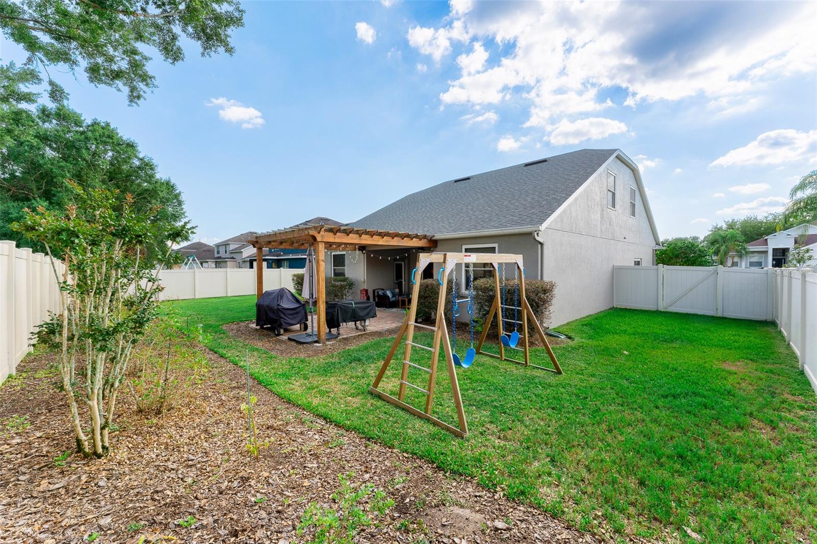 FENCED backyard