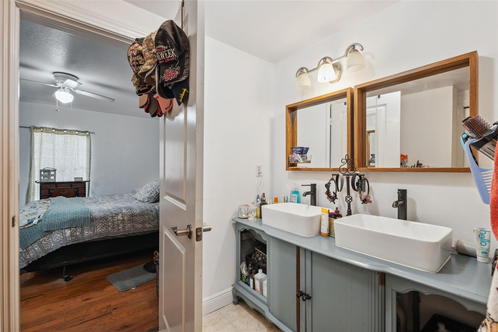 master bathroom, with bathtub and closet