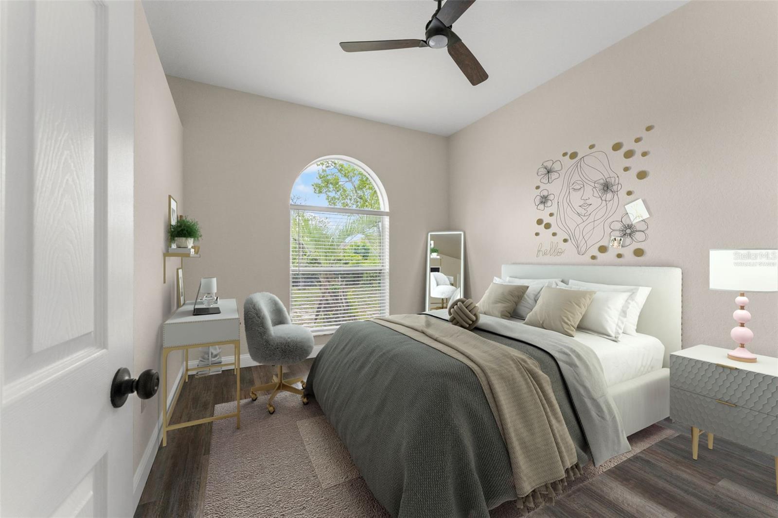 Virtually Staged Bedroom