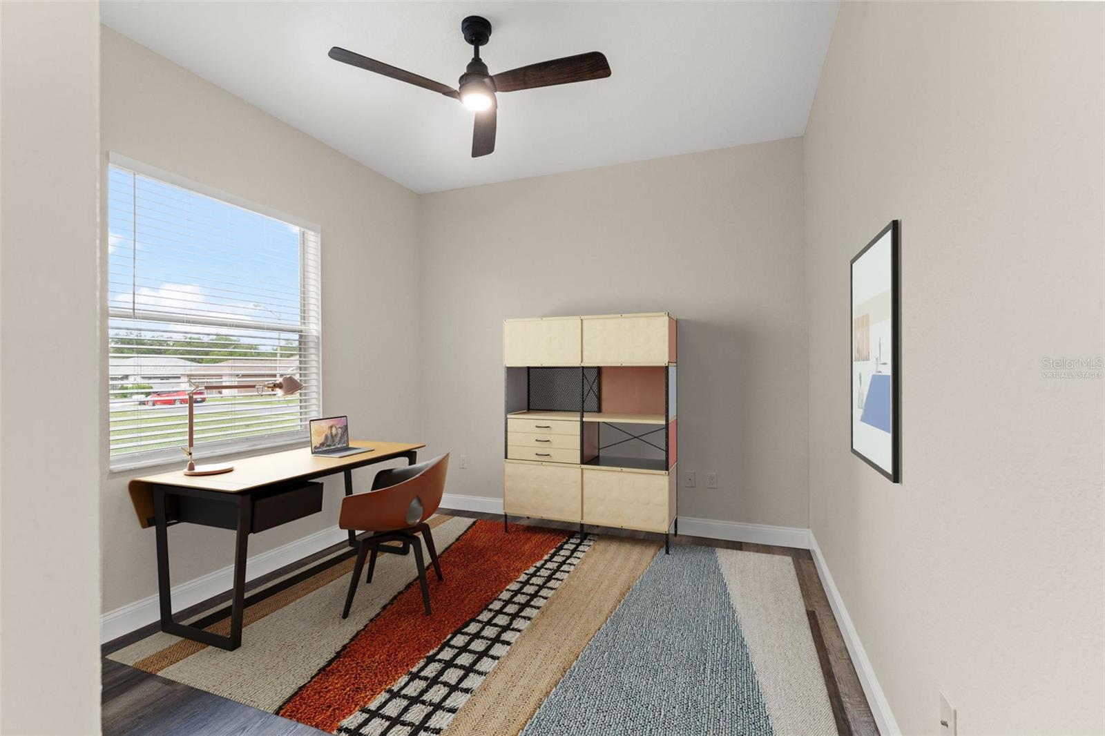 Virtually Staged Bedroom