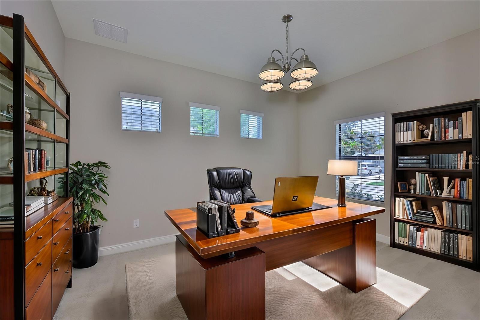 Virtually staged 1st floor office