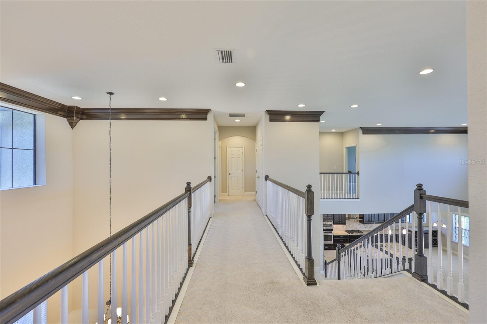 Upstairs catwalk