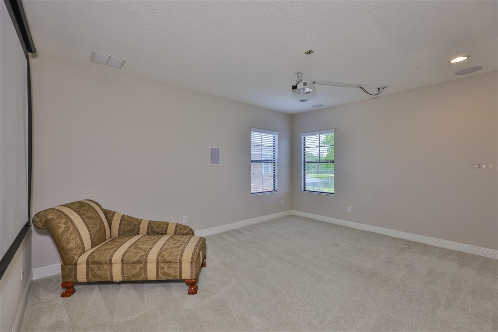 Theater room/bedroom