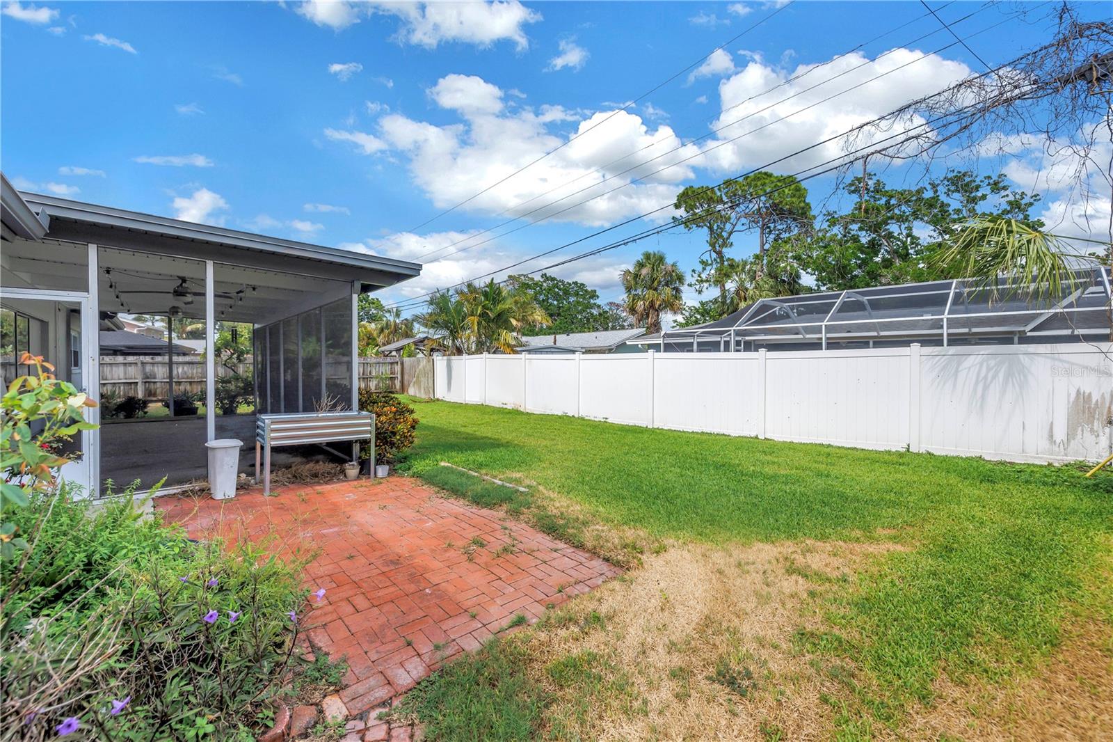 Rear patio