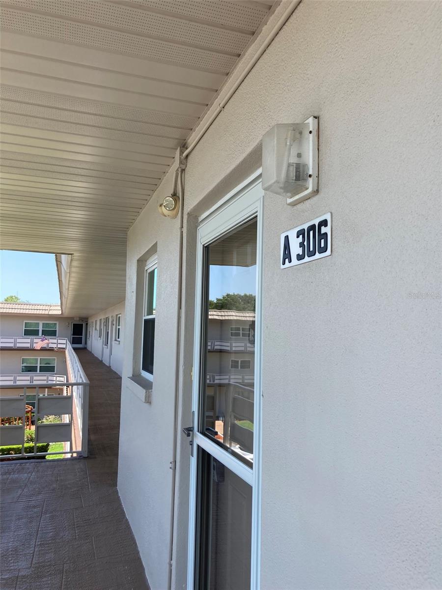 Front door and walkway