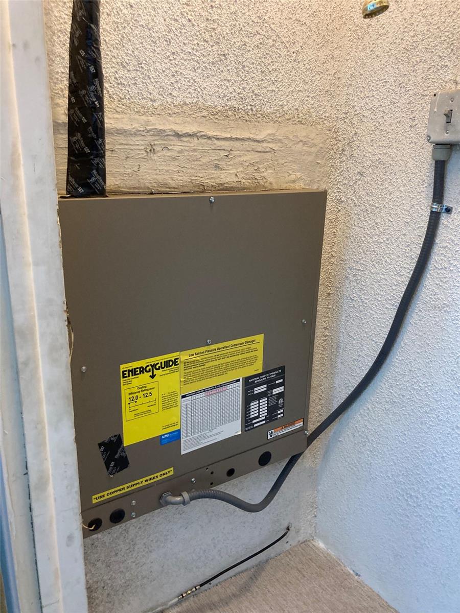 Condenser in the closet