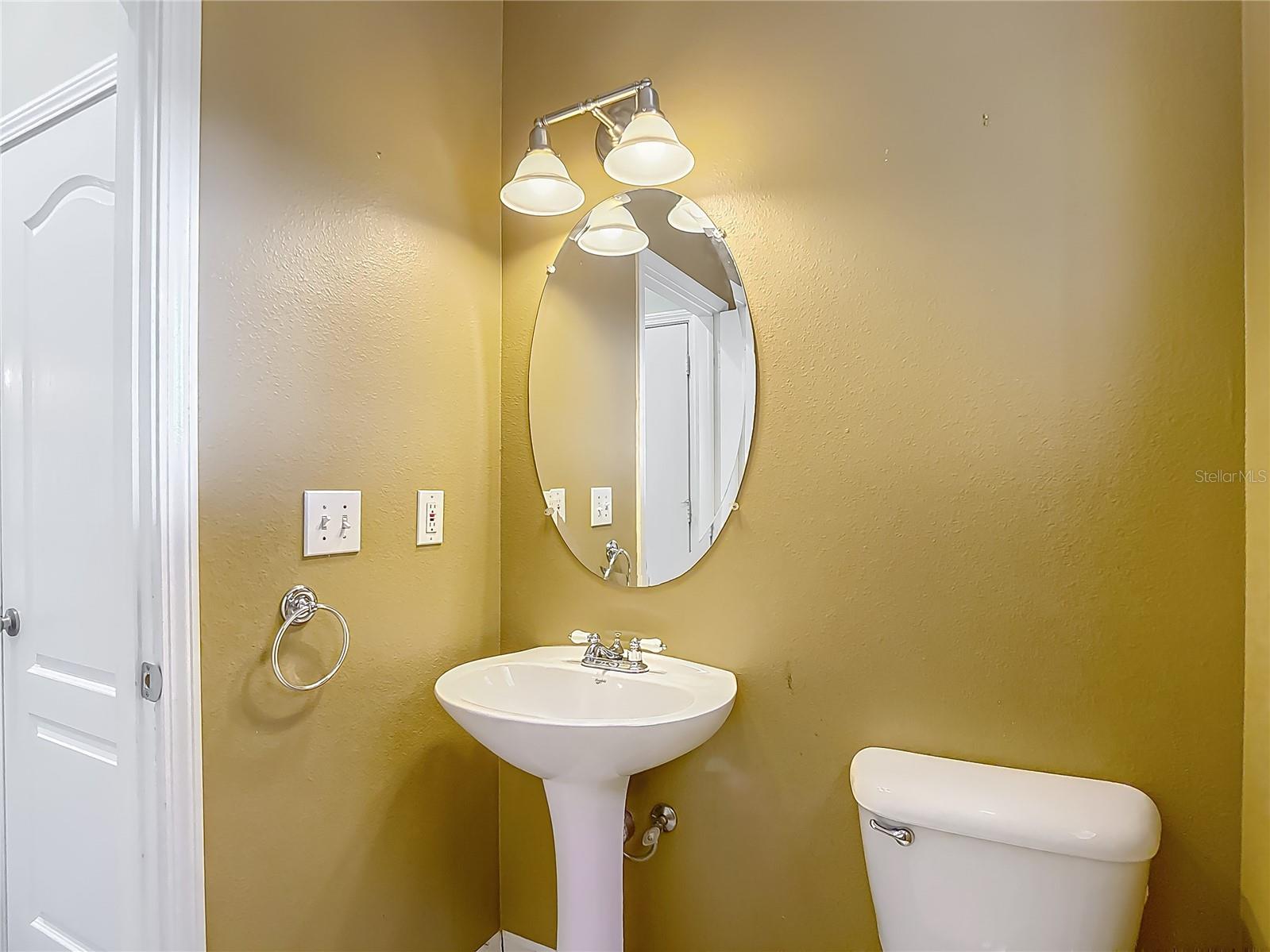 Powder room on first floor.