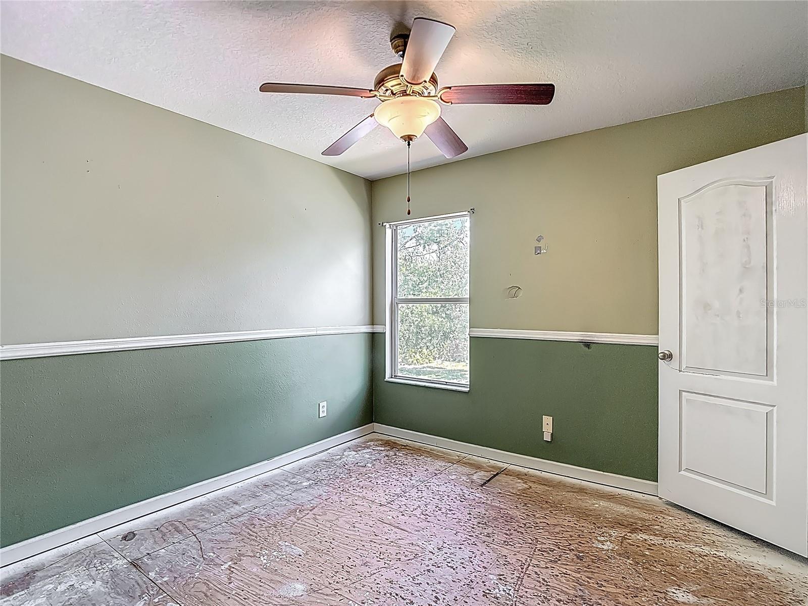 Bedroom 2. Lots of natural light! Window faces north.