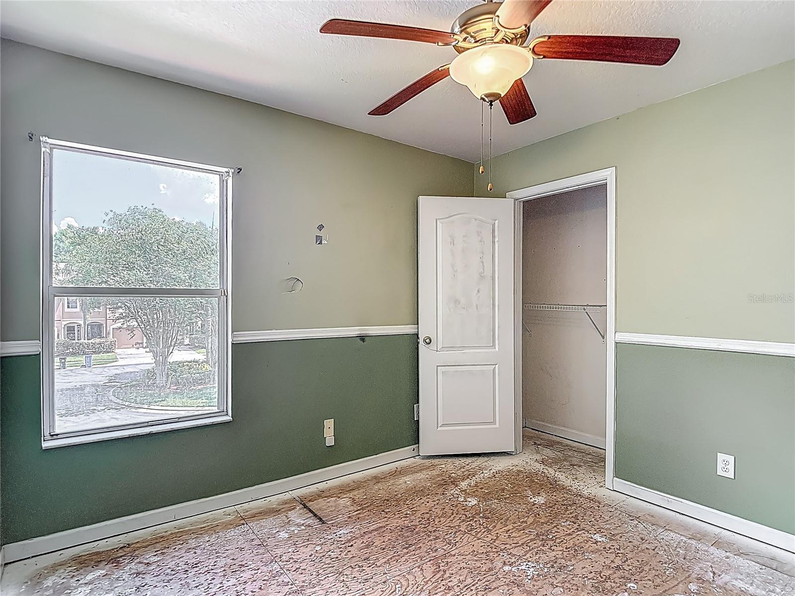 Bedroom 2. Lots of natural light! Window faces north.