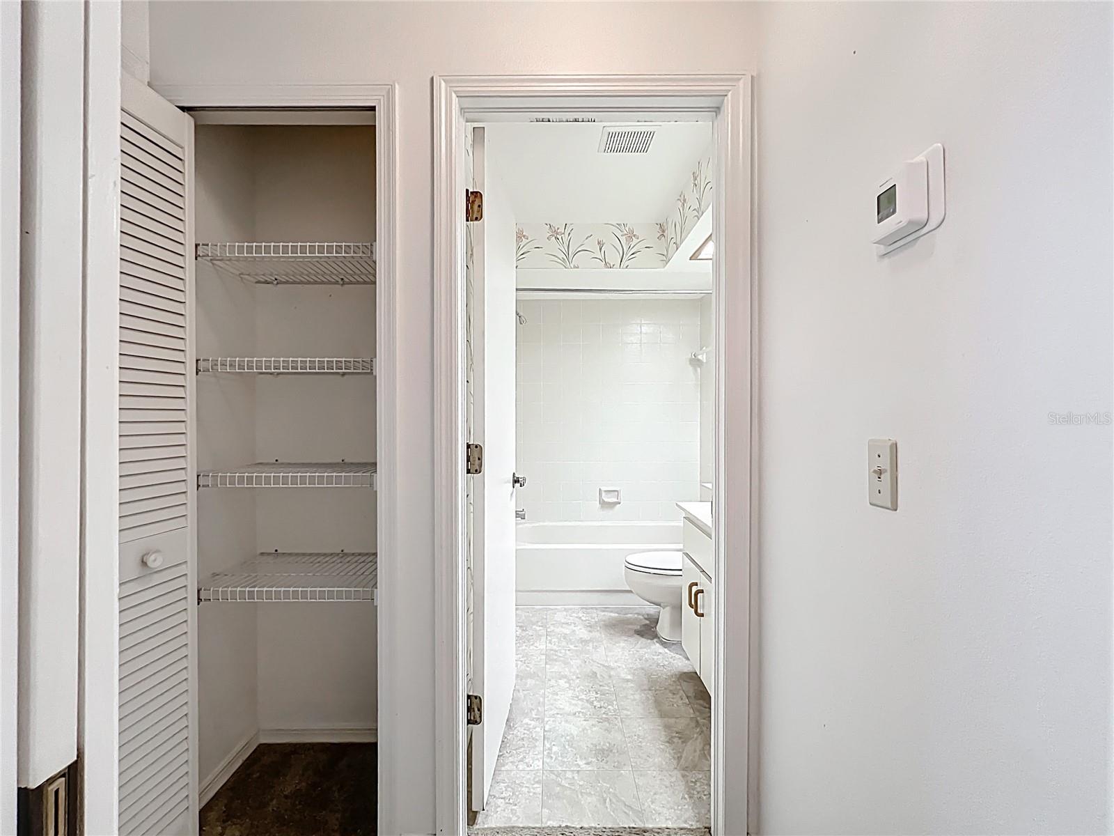 Linen Closet - Hall Bath