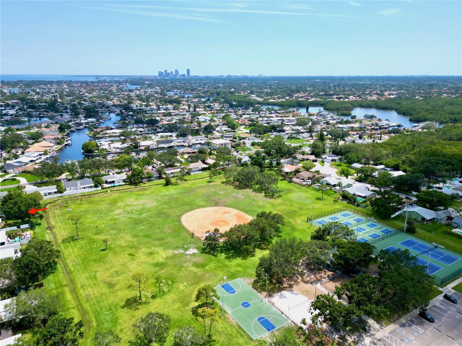 Basketball, tennis, volleyball, baseball, and a playground just over your fence
