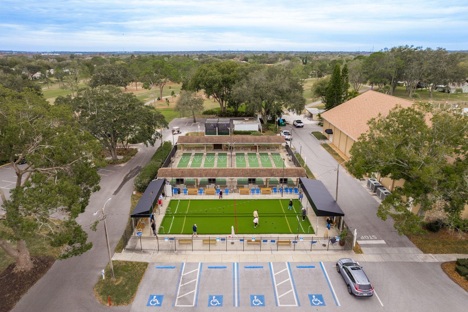 Community Bocce and Shuffleboard Courts
