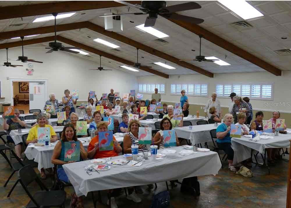 guided instruction opportunities for ceramics, painting, stained glass, woodworking (in a fully equipped shop)