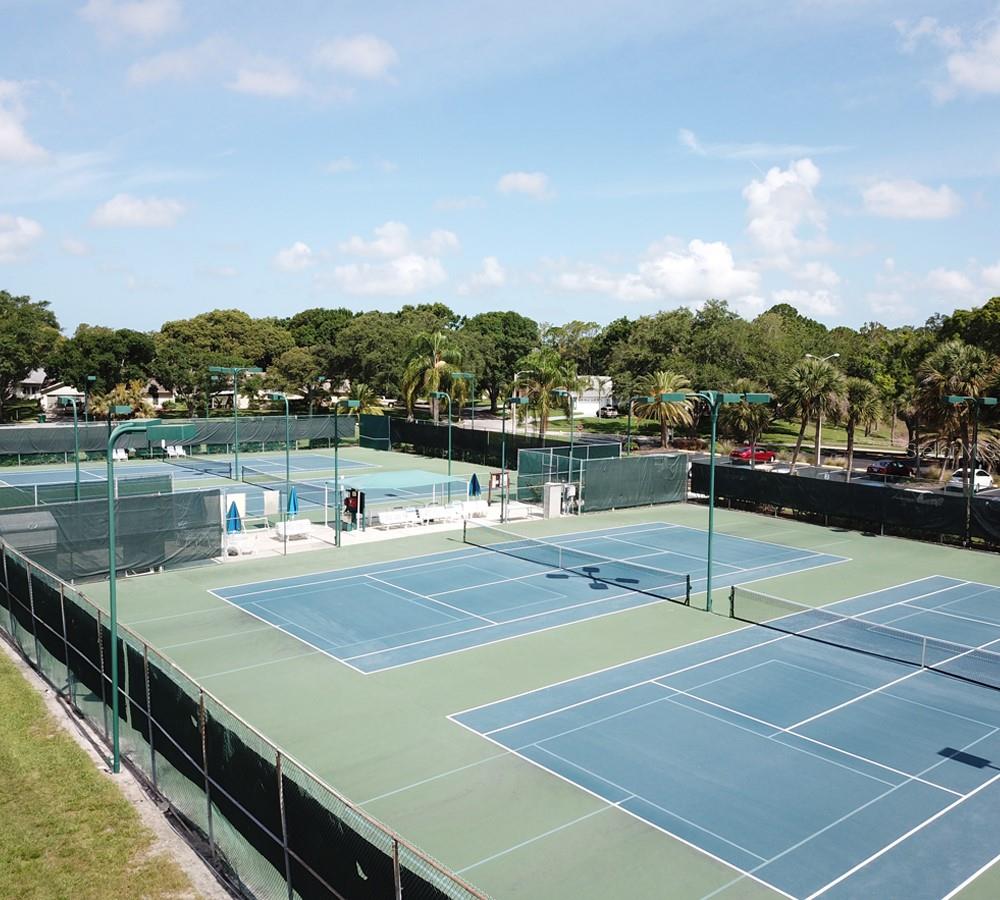 tennis courts