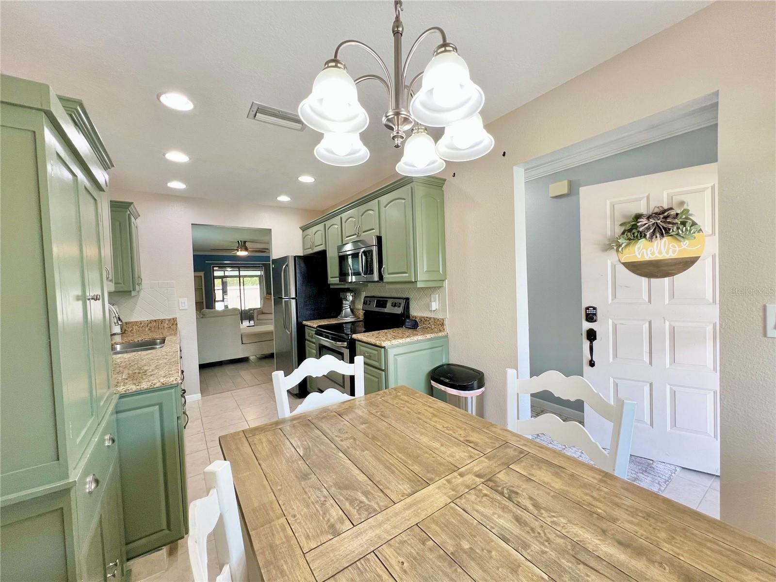 Dining off kitchen