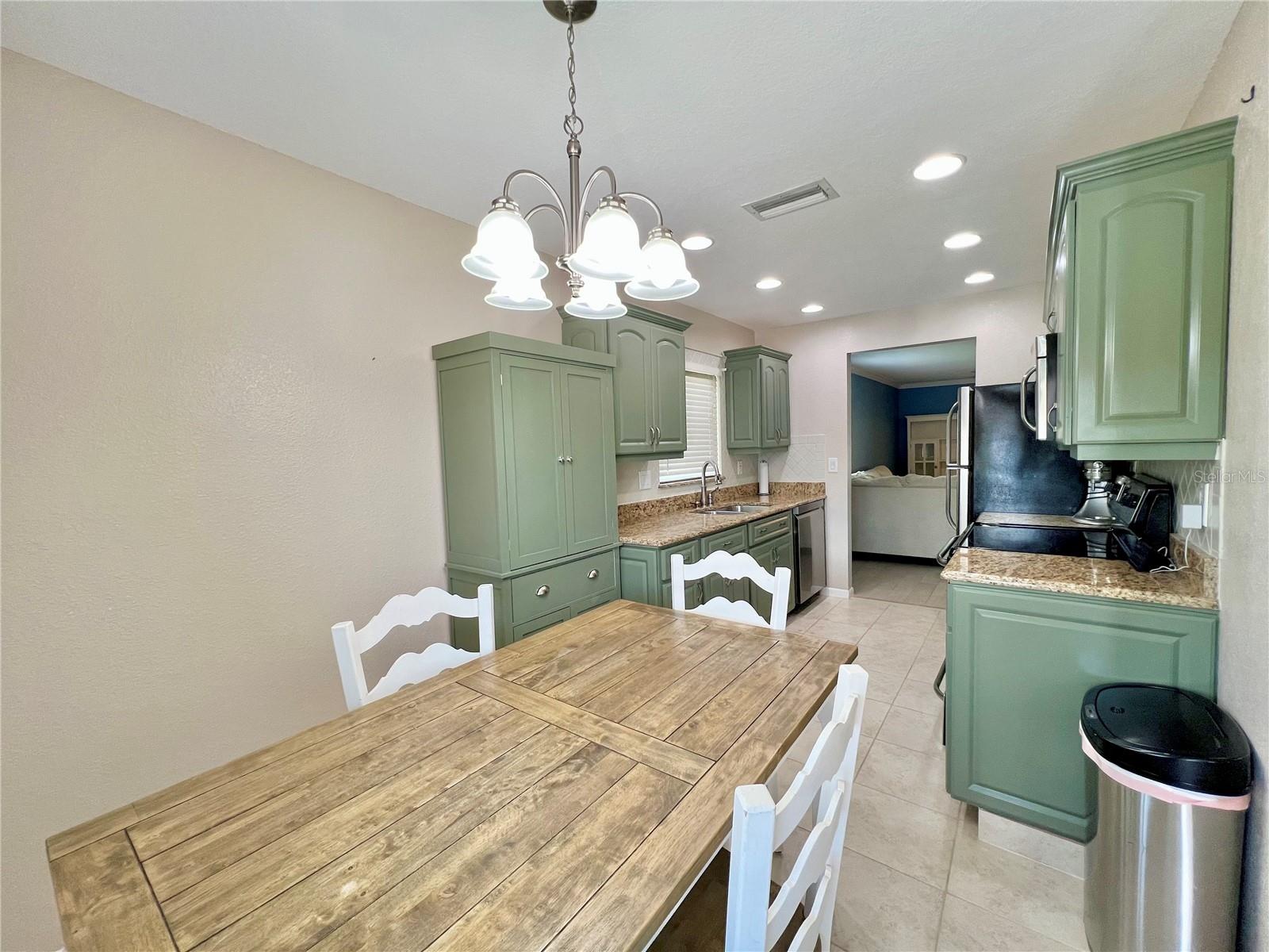 Dining off kitchen