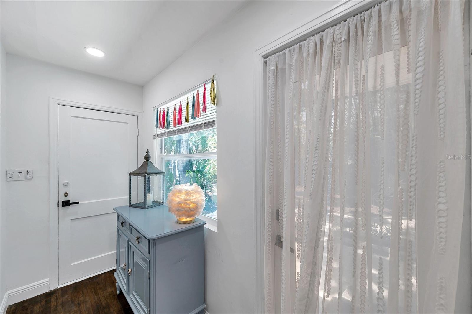 Hallway to backyard, laundry and or garage