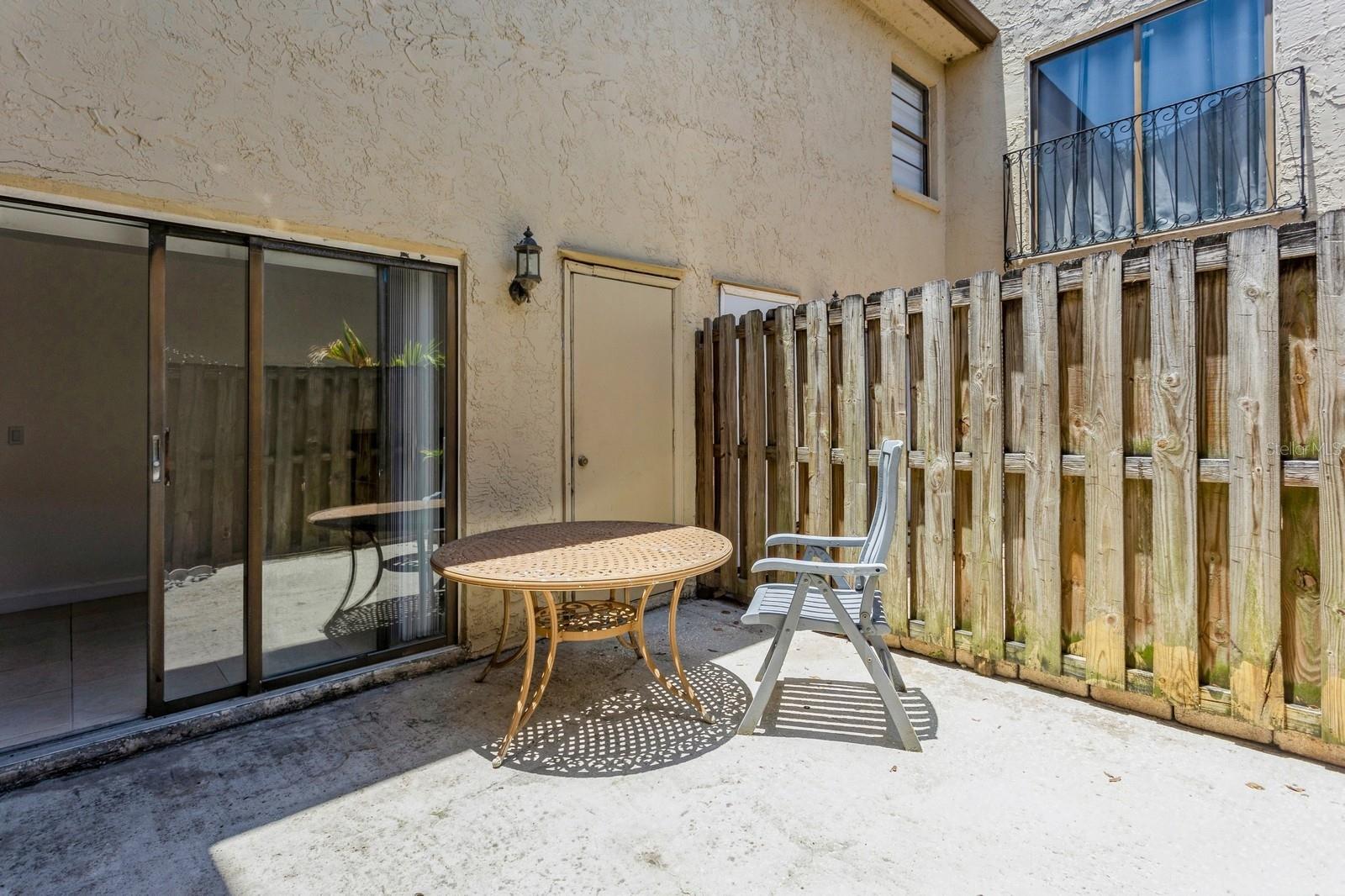Back patio space