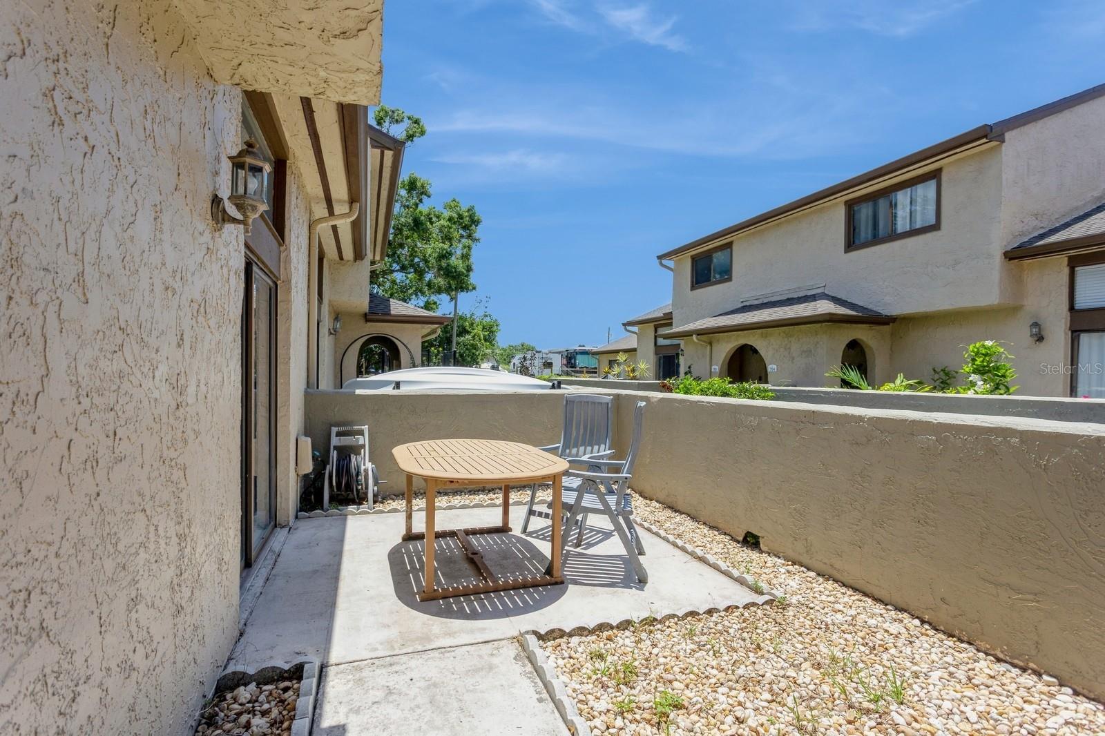 Front patio space