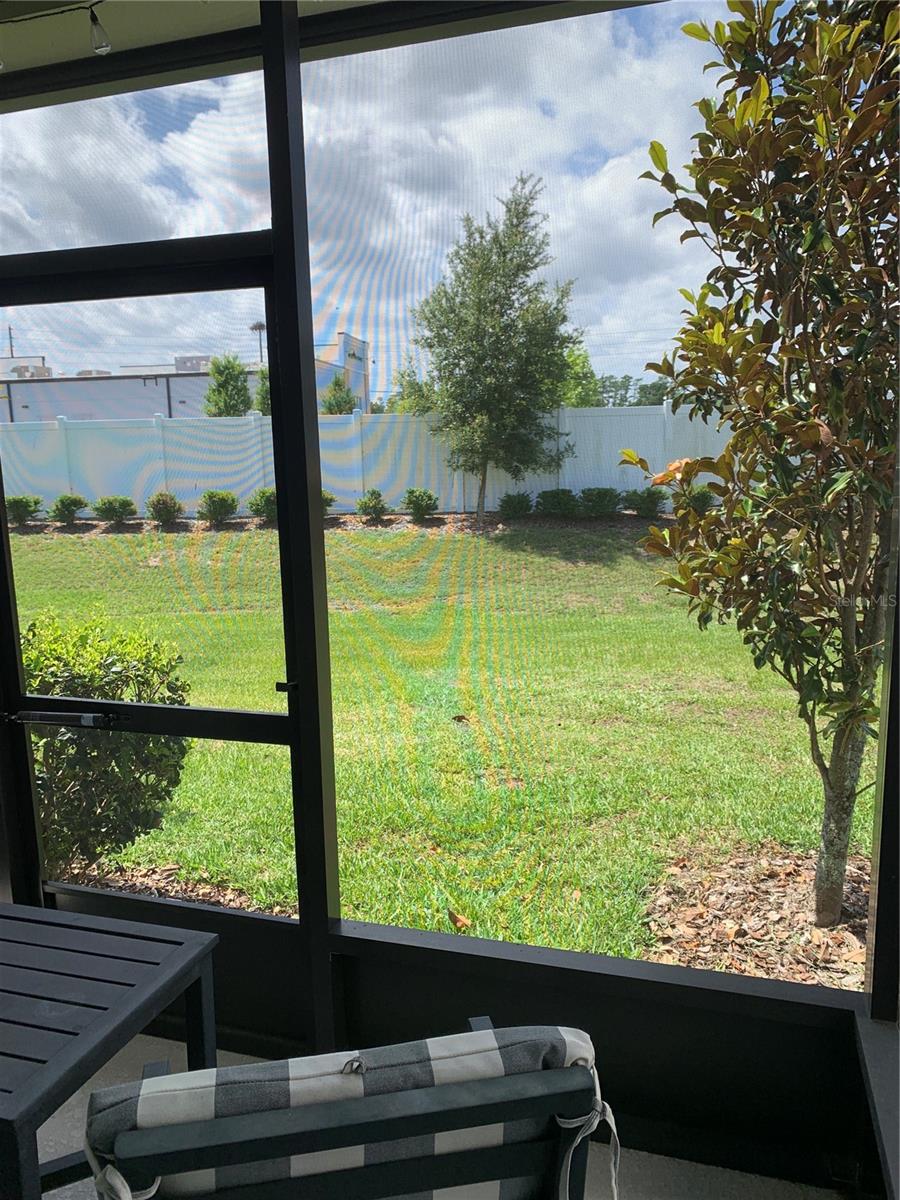 Lanai view of greenspace