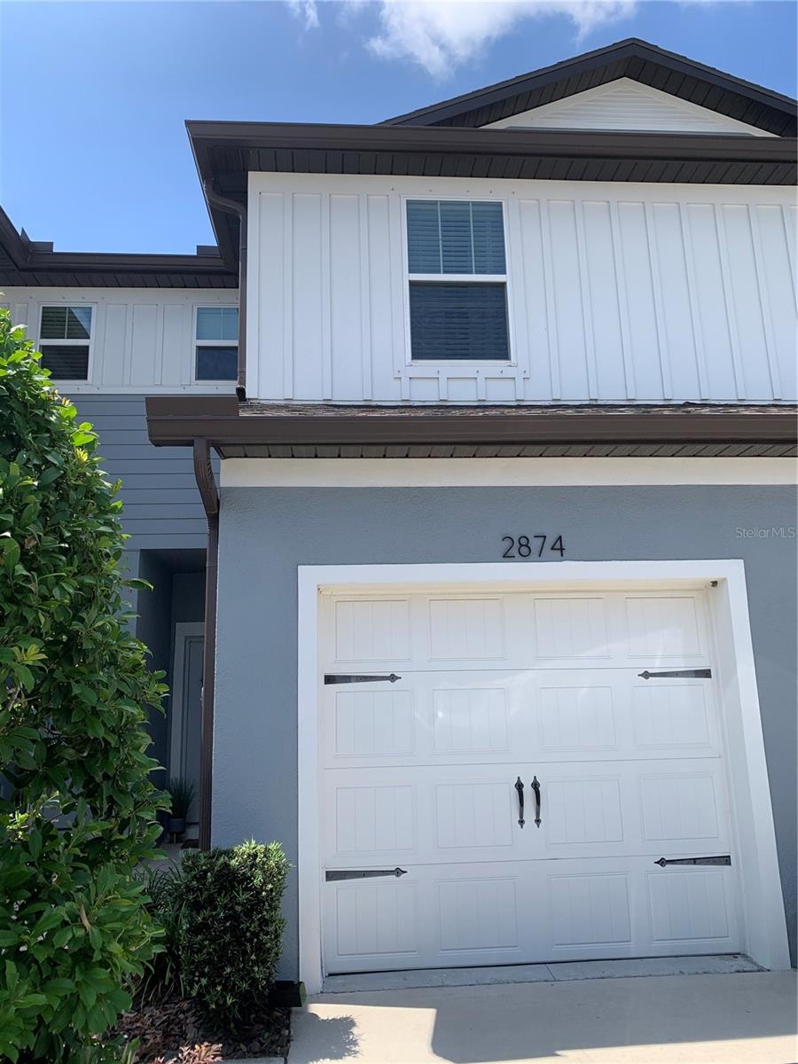 Front of townhome