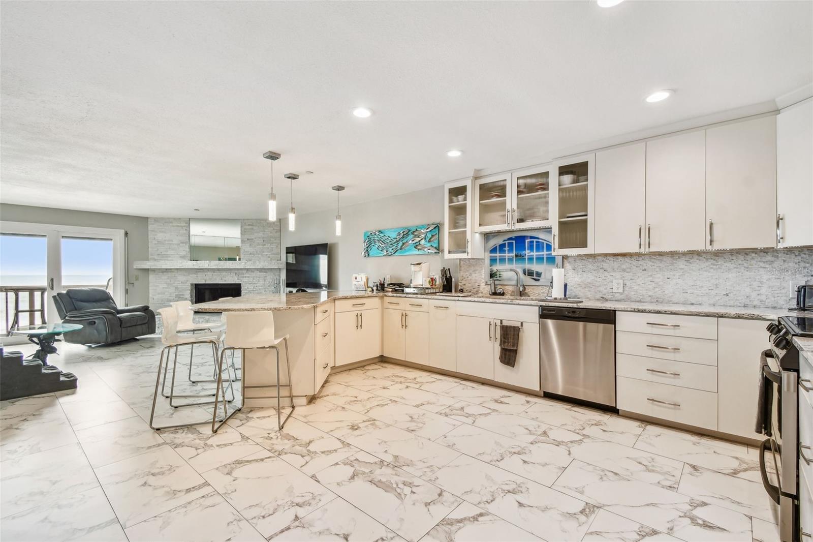 Open light filled kitchen