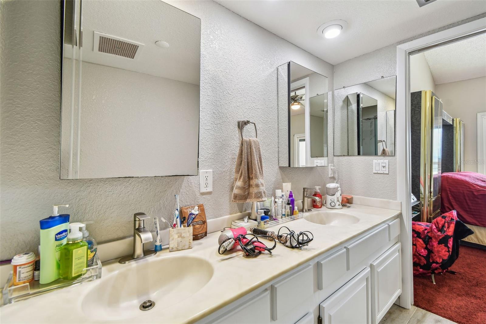 Primary vanity with two sinks