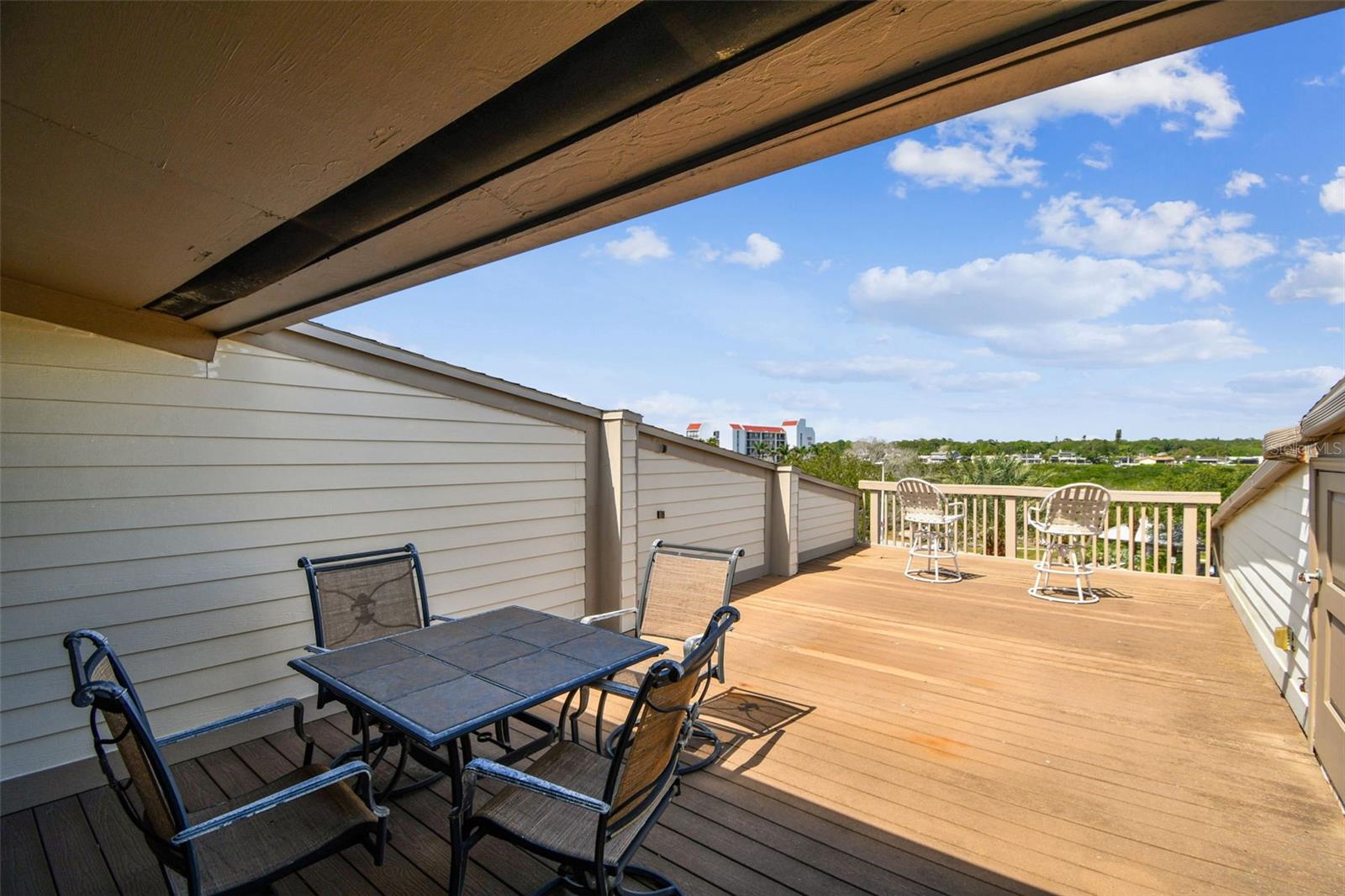 Large oversized balcony