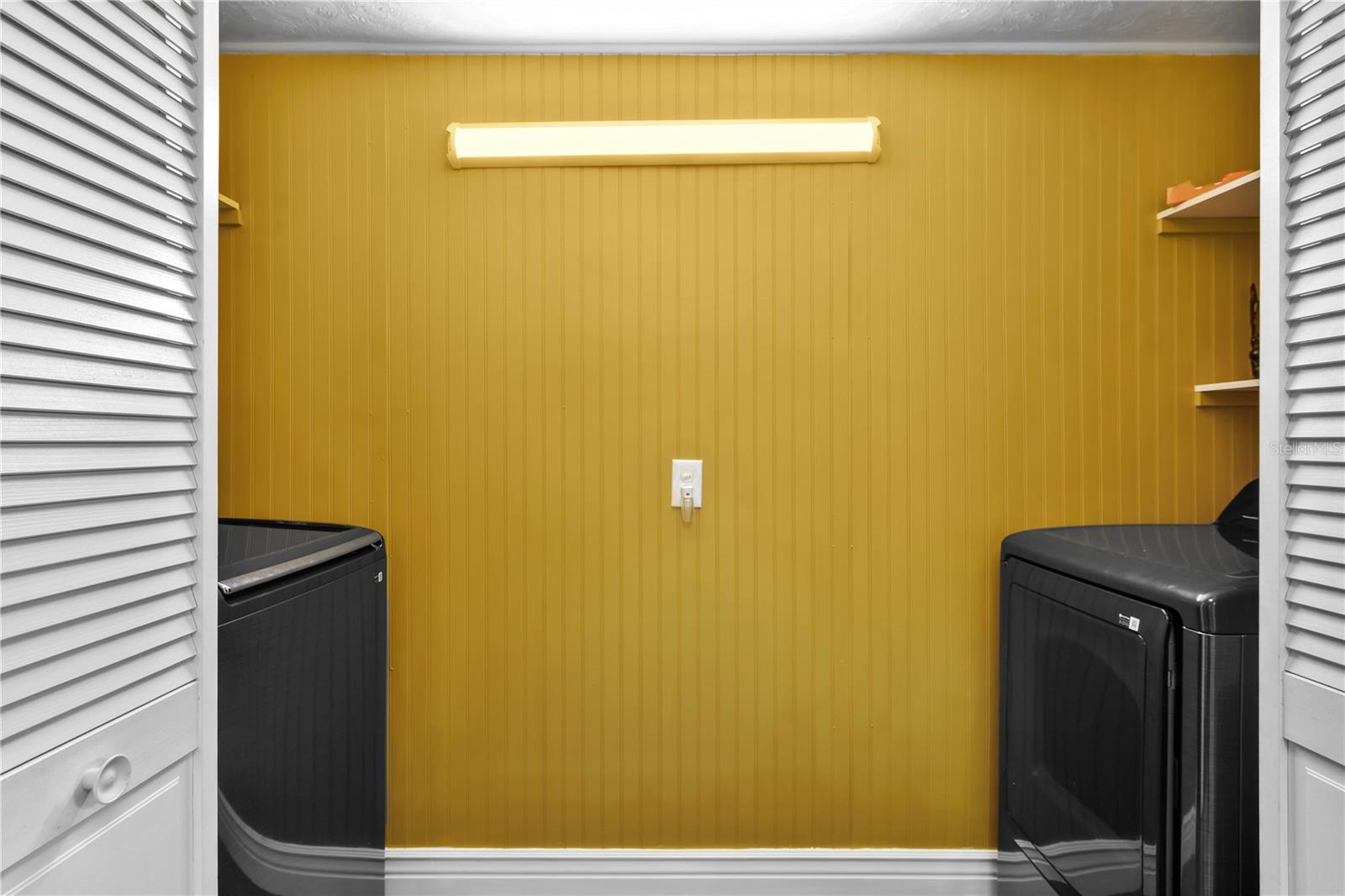 Washer Dryer Closet in flex room