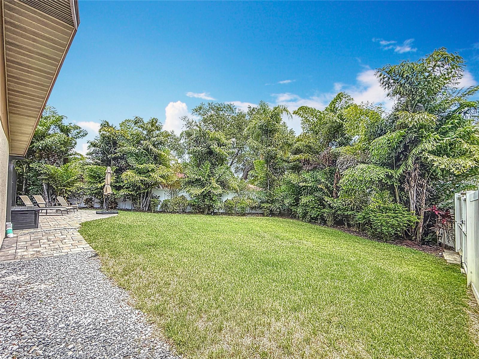 Fenced Yard & Patio - Double Gate