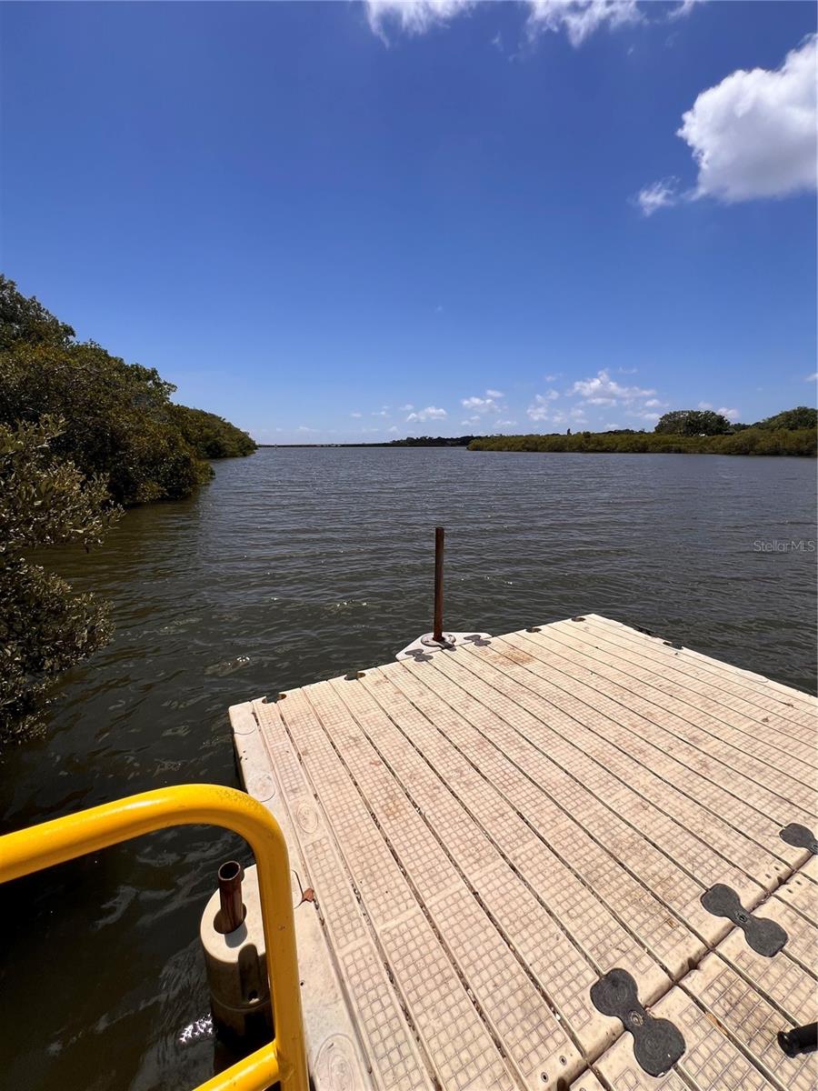 Kayak launch area
