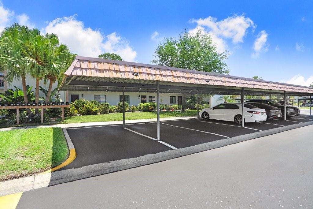 assigned covered carport parking